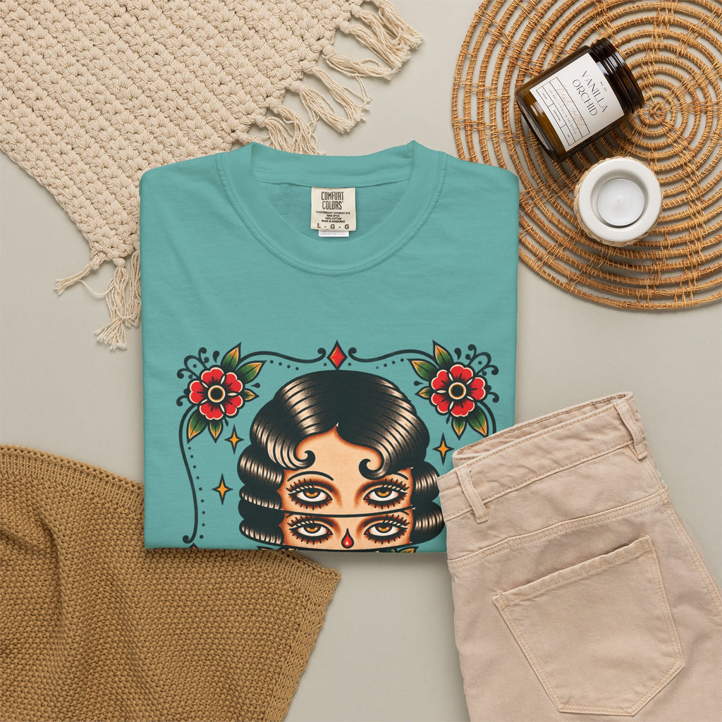 Floral Surrealism Tattoo Flash Sheet T-Shirt