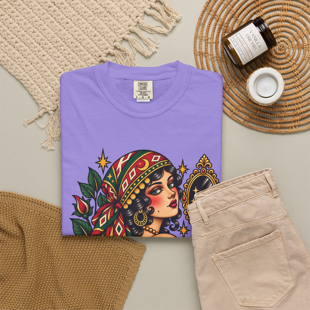 Love Yourself First Gypsy Woman Tattoo Flash Sheet T-Shirt