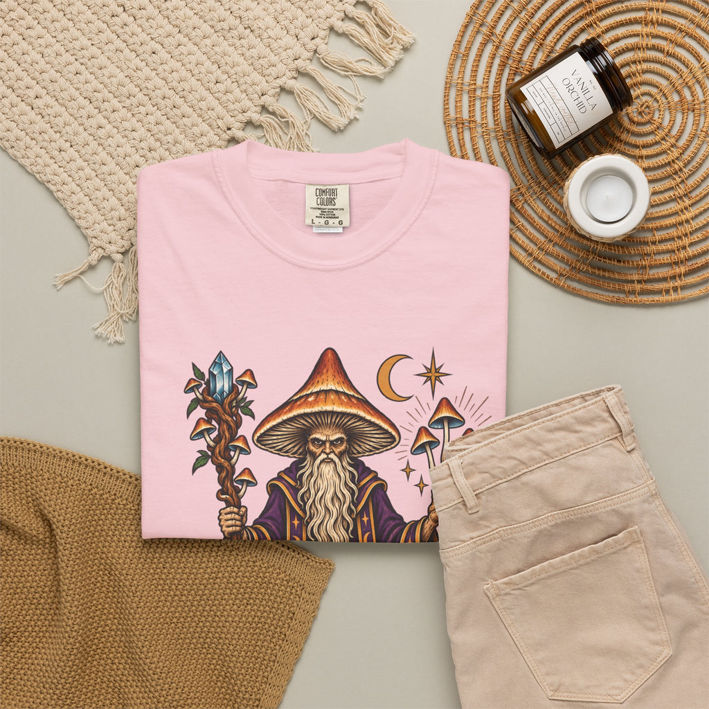 psilocybin Mushroom Wizard Tattoo Flash T-Shirt