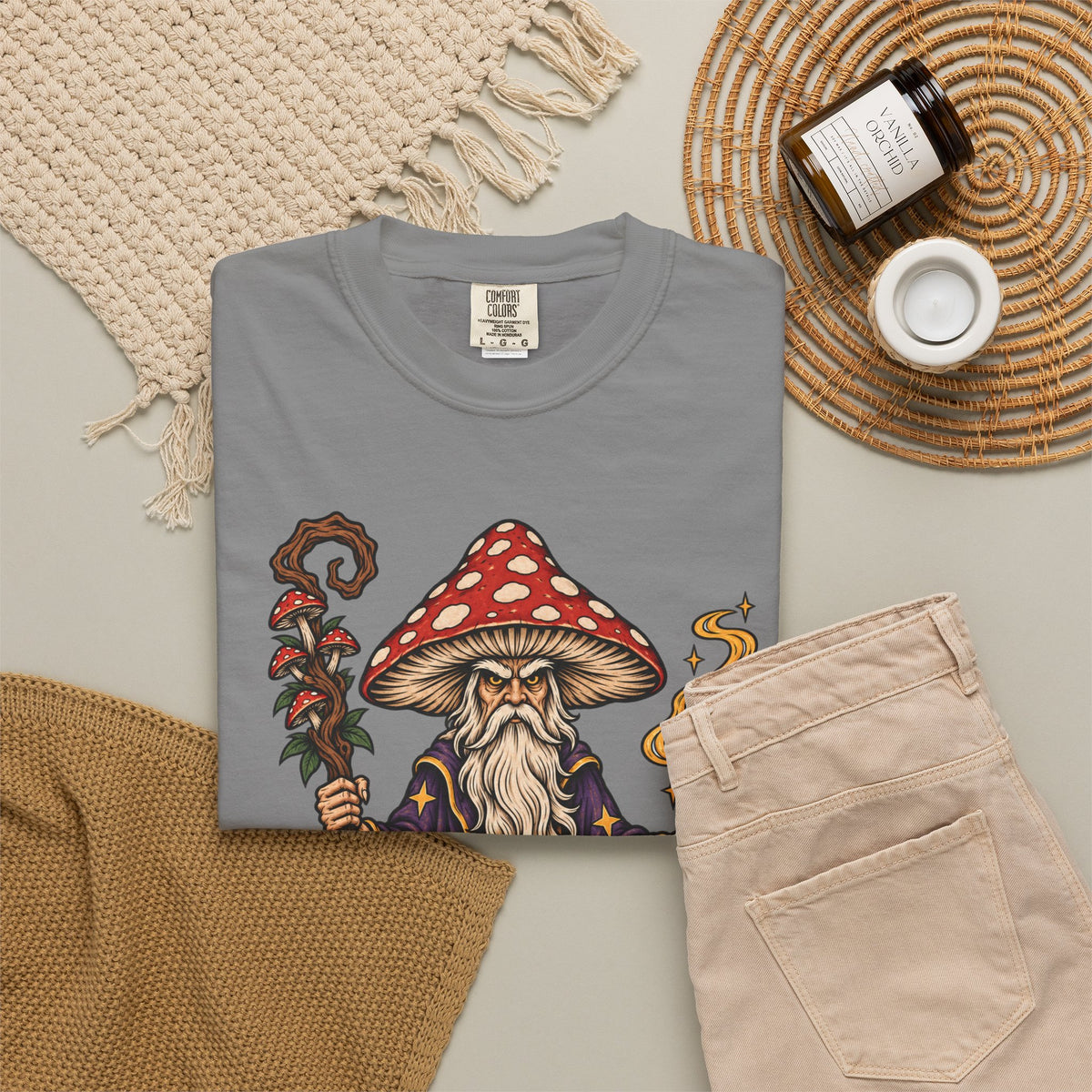 Amanita Mushroom Wizard T-Shirt