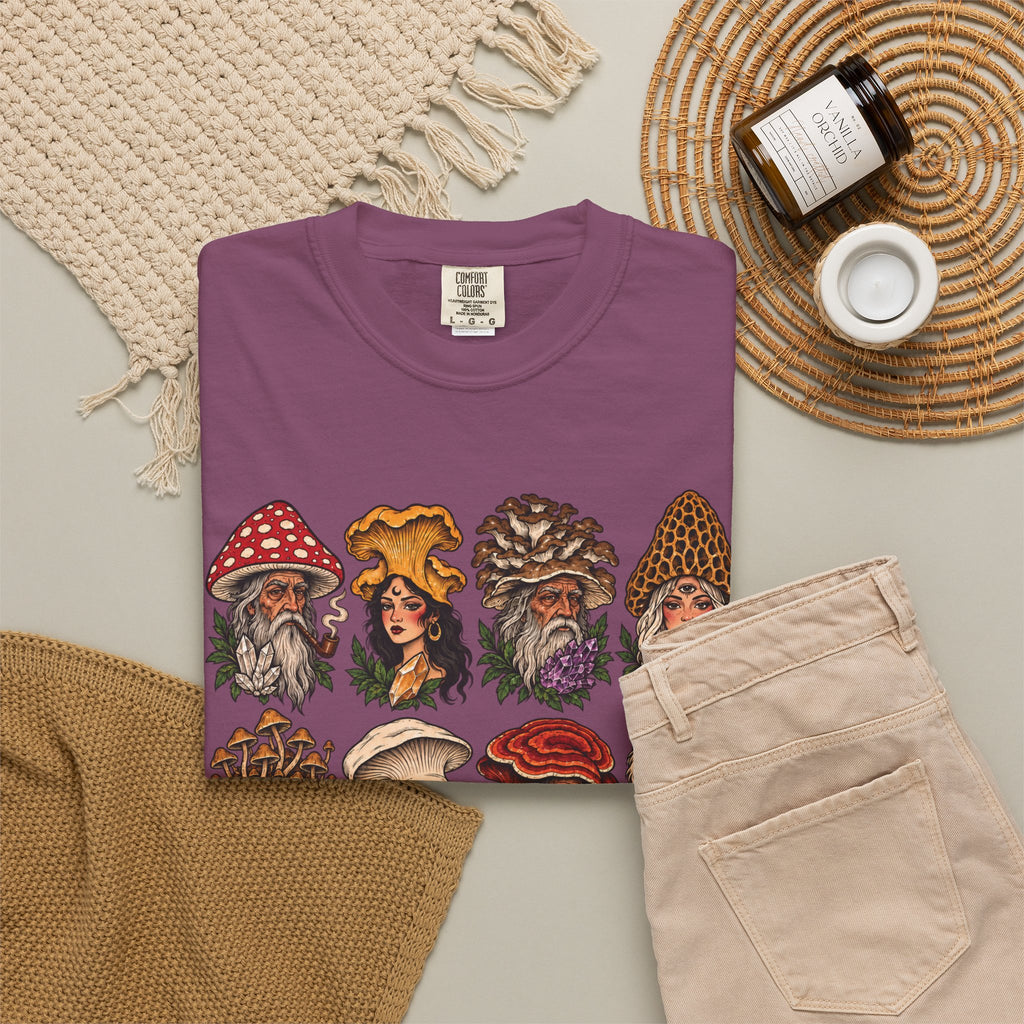 Mushroom Folks Tattoo Flash T Shirt