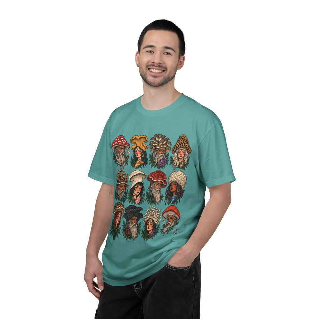Mushroom Folks Tattoo Flash T Shirt