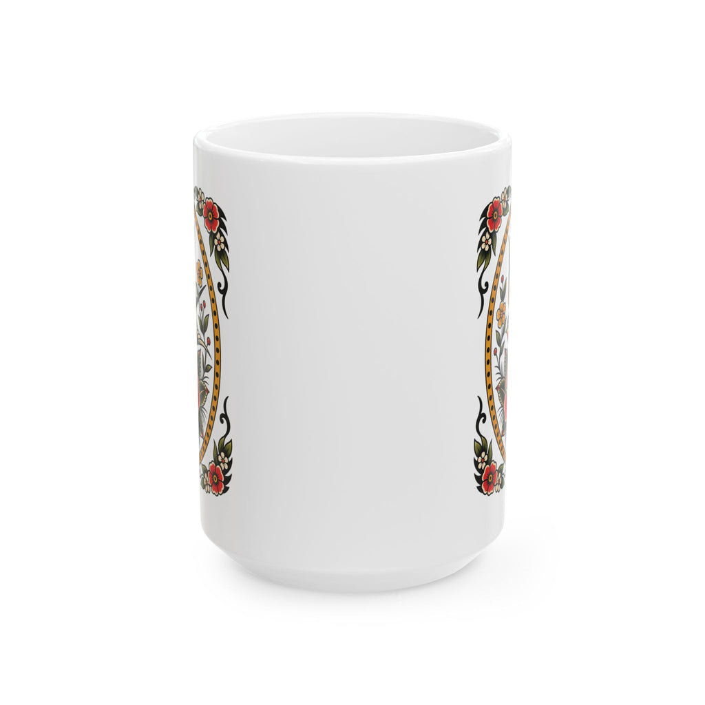 American Traditional Swallow Tattoo Flash Coffee Mug (11oz & 15oz)