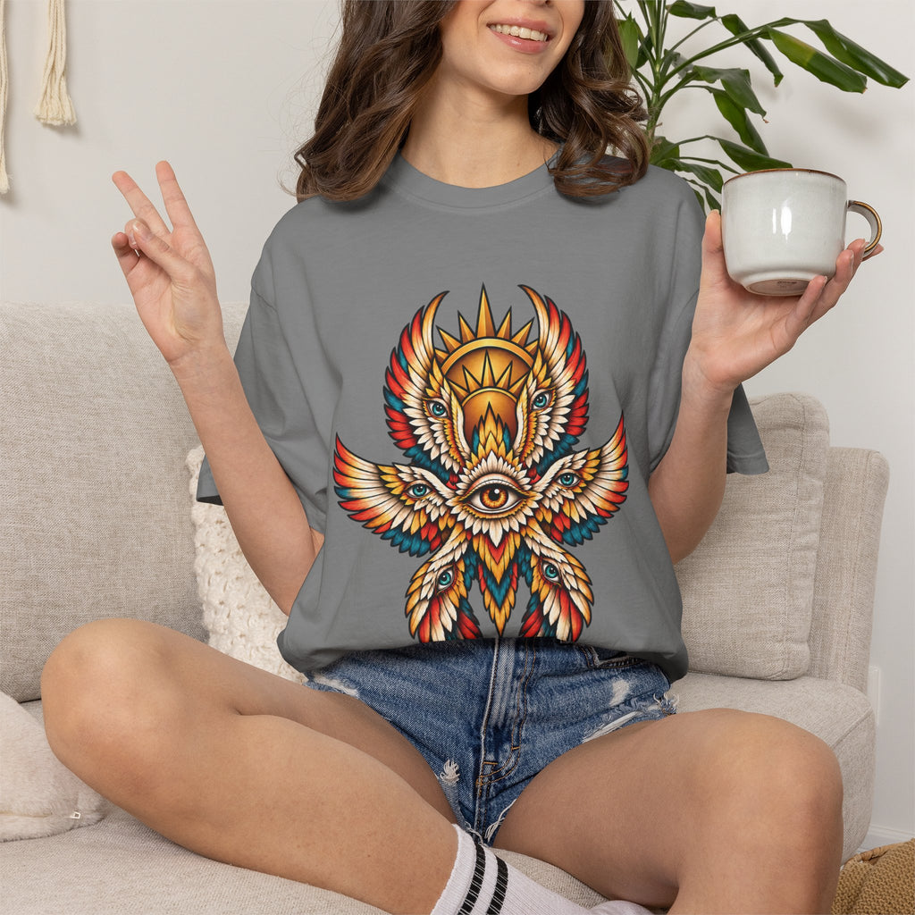 Seraphim Biblically Accurate Angel Tattoo Flash Sheet T-Shirt