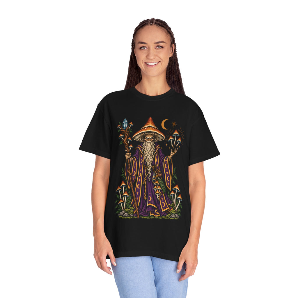psilocybin Mushroom Wizard Tattoo Flash T-Shirt