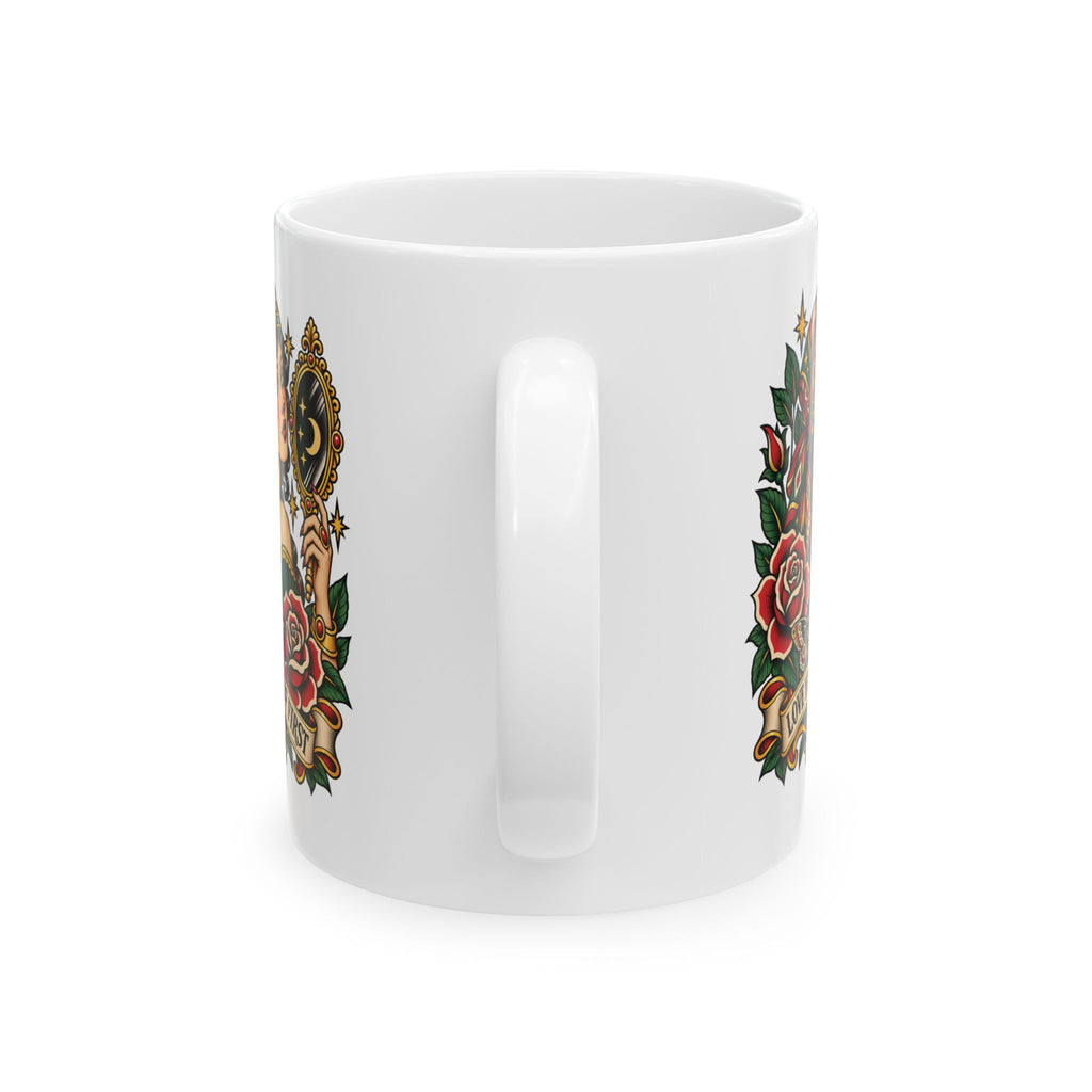 Love Yourself First Gypsy Tattoo Flash Ceramic Coffee Mug (11oz, 15oz)