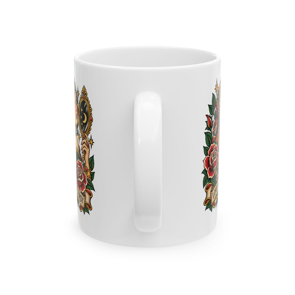 Love Yourself First Gypsy Tattoo Flash Ceramic Coffee Mug (11oz, 15oz)