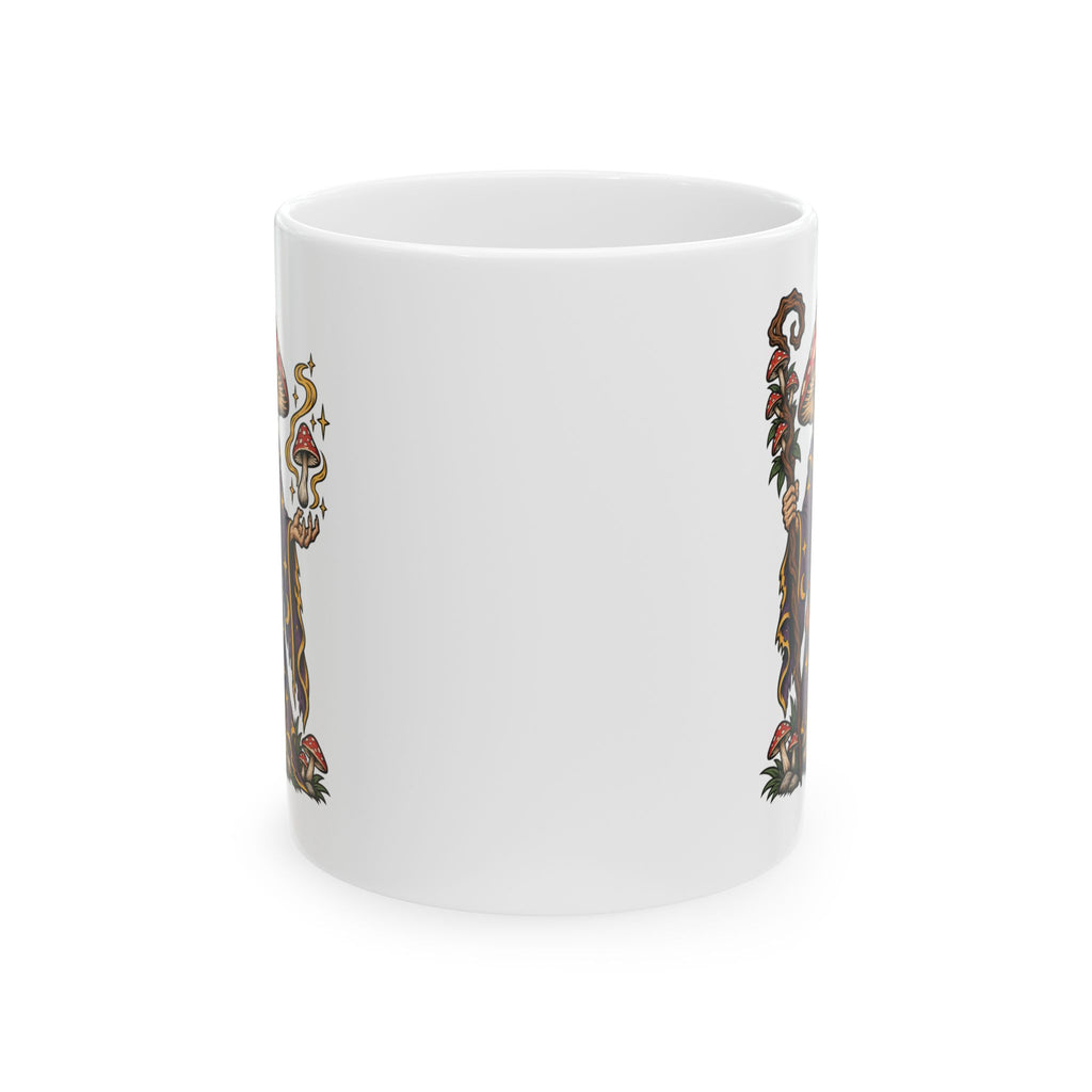 Amanita Mushroom Wizard Tattoo Flash Coffee Mug (11oz & 15oz)