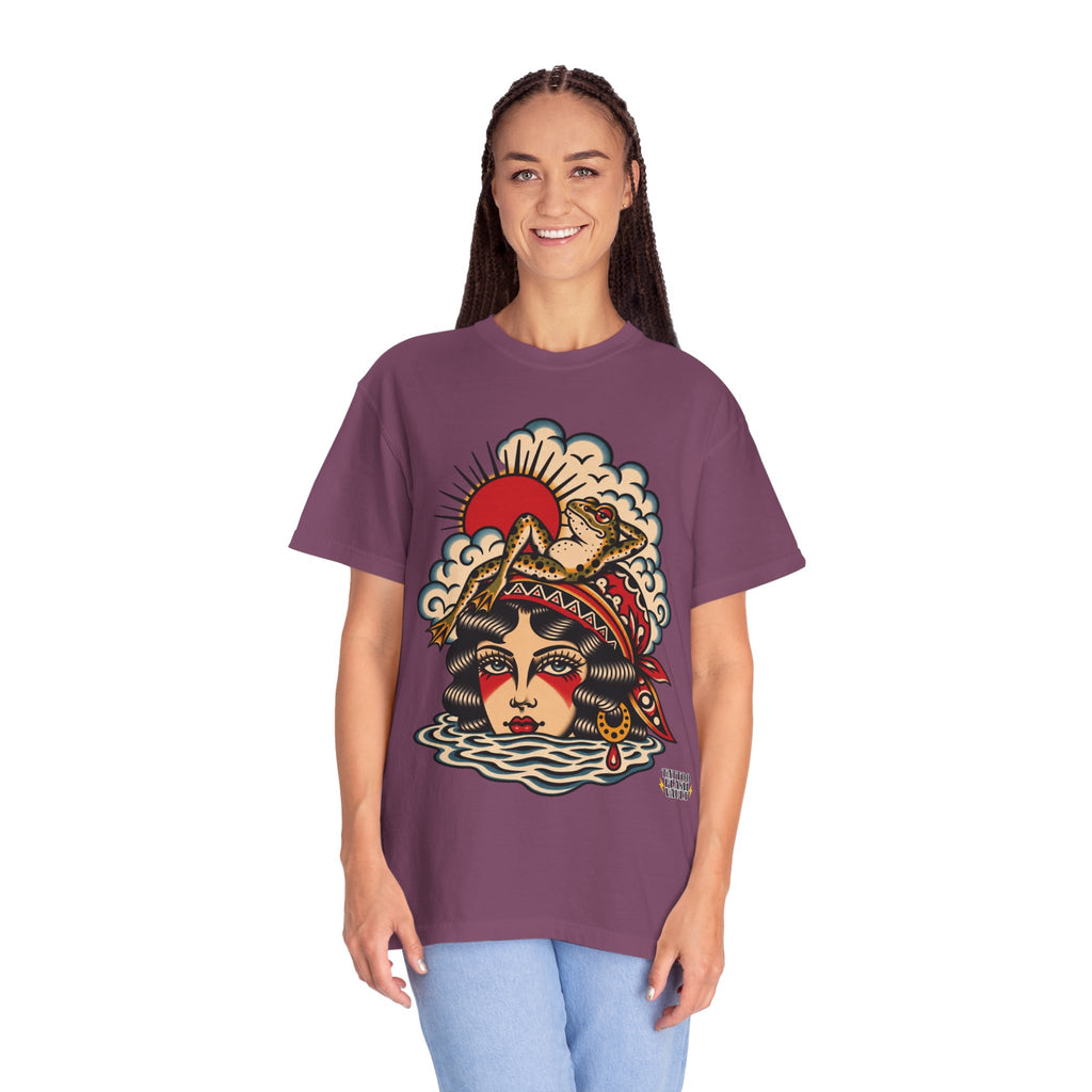 Frog & Lady of The Lake Tattoo Flash T-Shirt