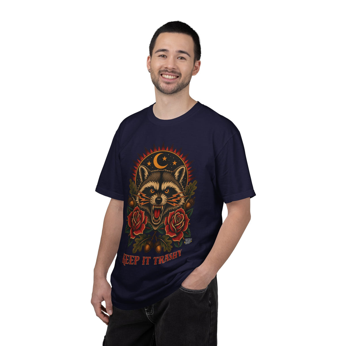 Keep It Trashy Raccoon Tattoo Flash T-Shirt