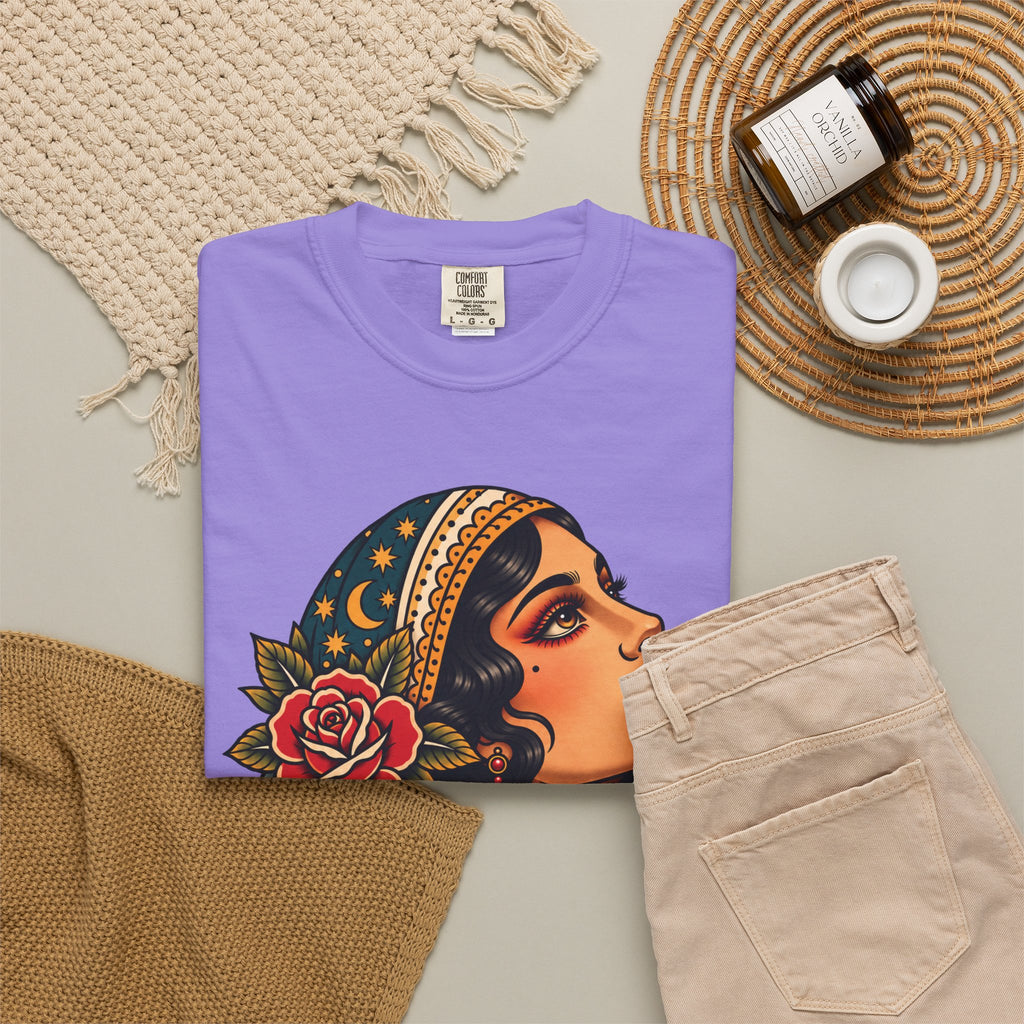 Gypsy Woman Tattoo Flash Sheet T-Shirt