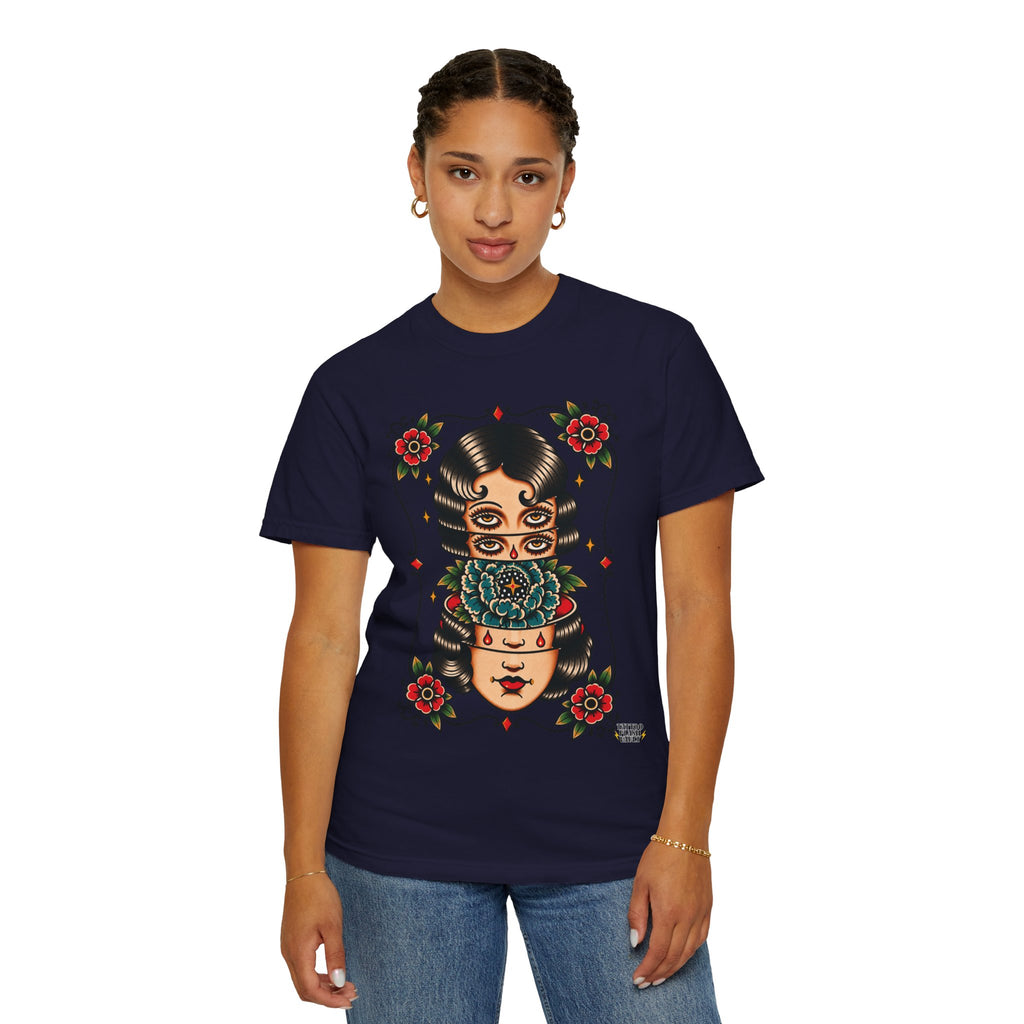 Floral Surrealism Tattoo Flash Sheet T-Shirt