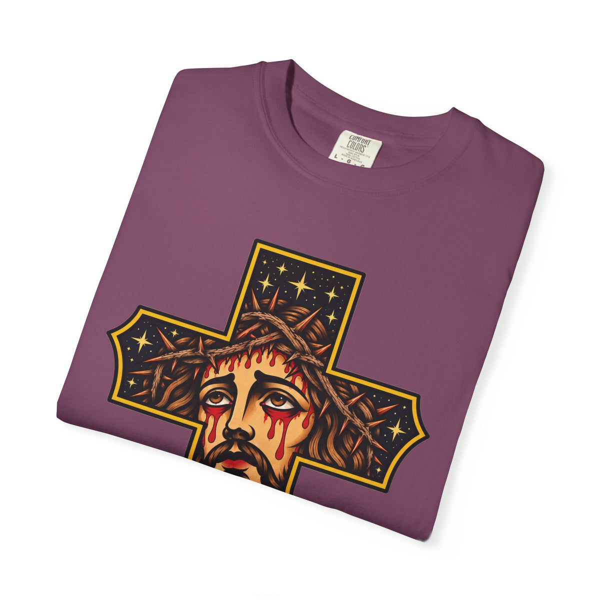 Matthew 11:28 Jesus Cross Tattoo Flash T-Shirt