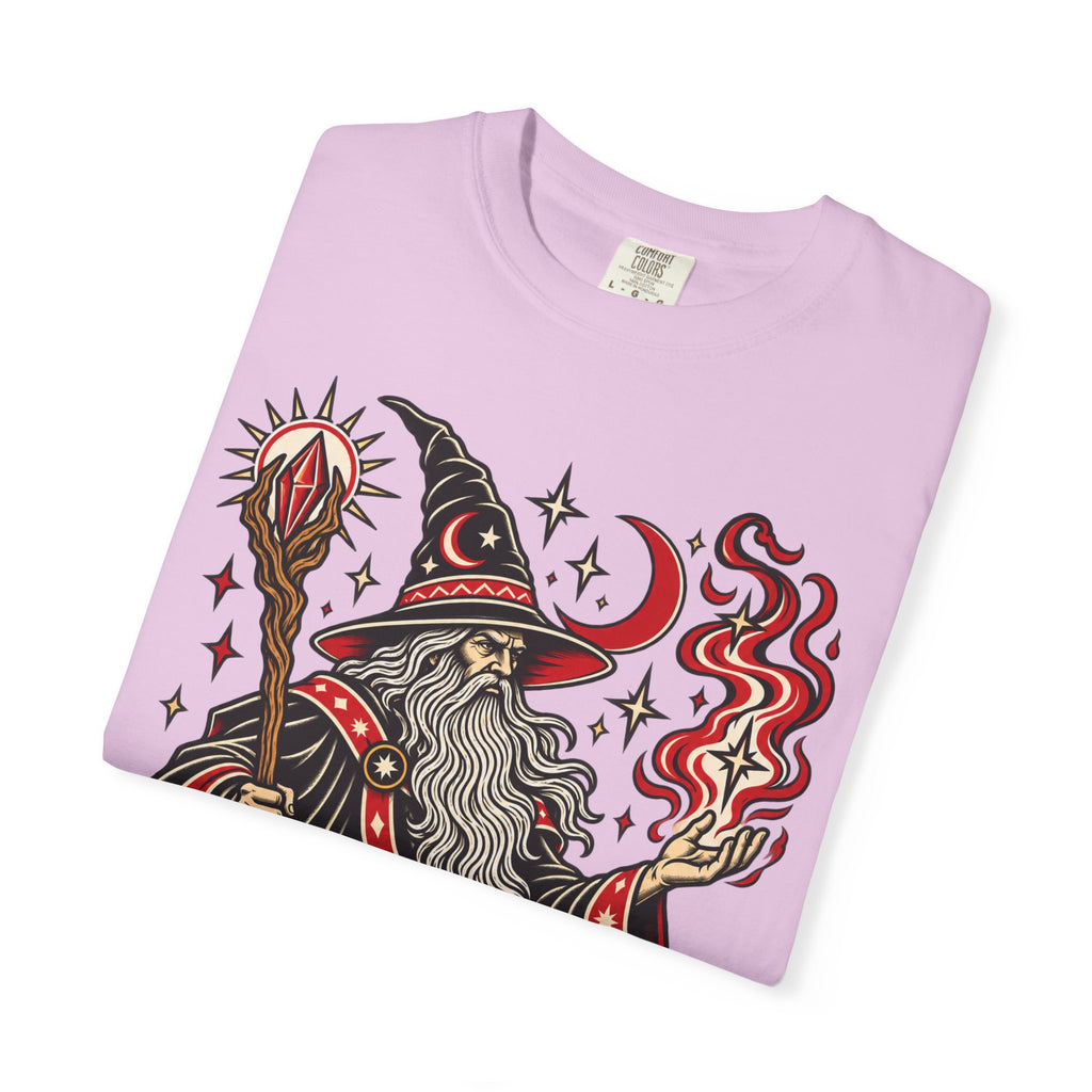 Fire Wizard Tattoo Flash T Shirt