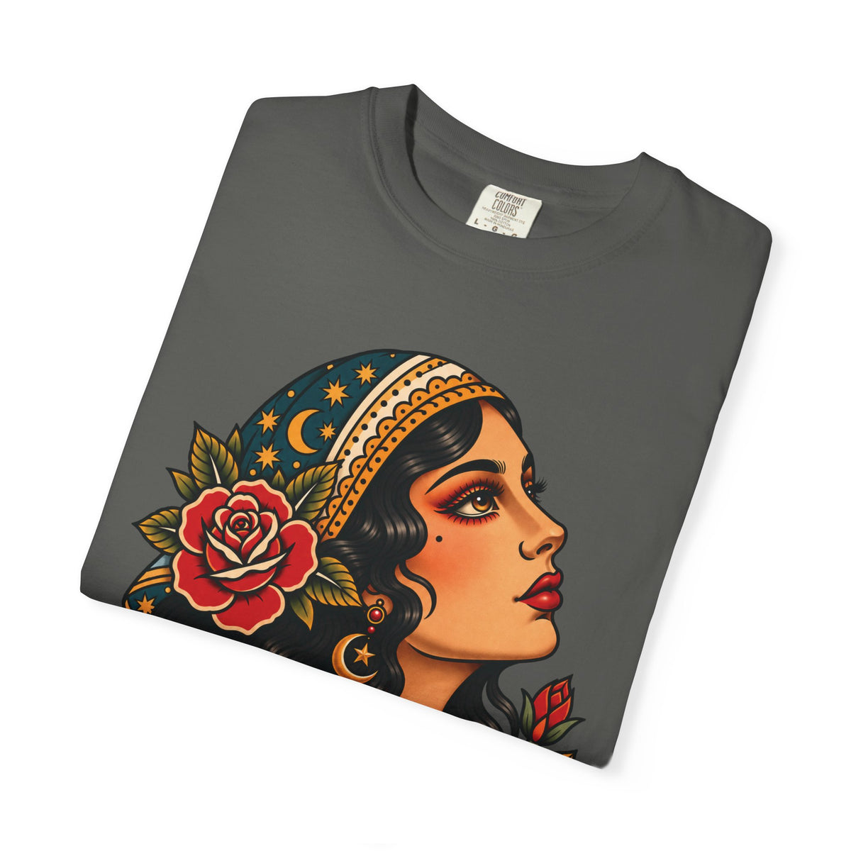 Gypsy Woman Tattoo Flash Sheet T-Shirt
