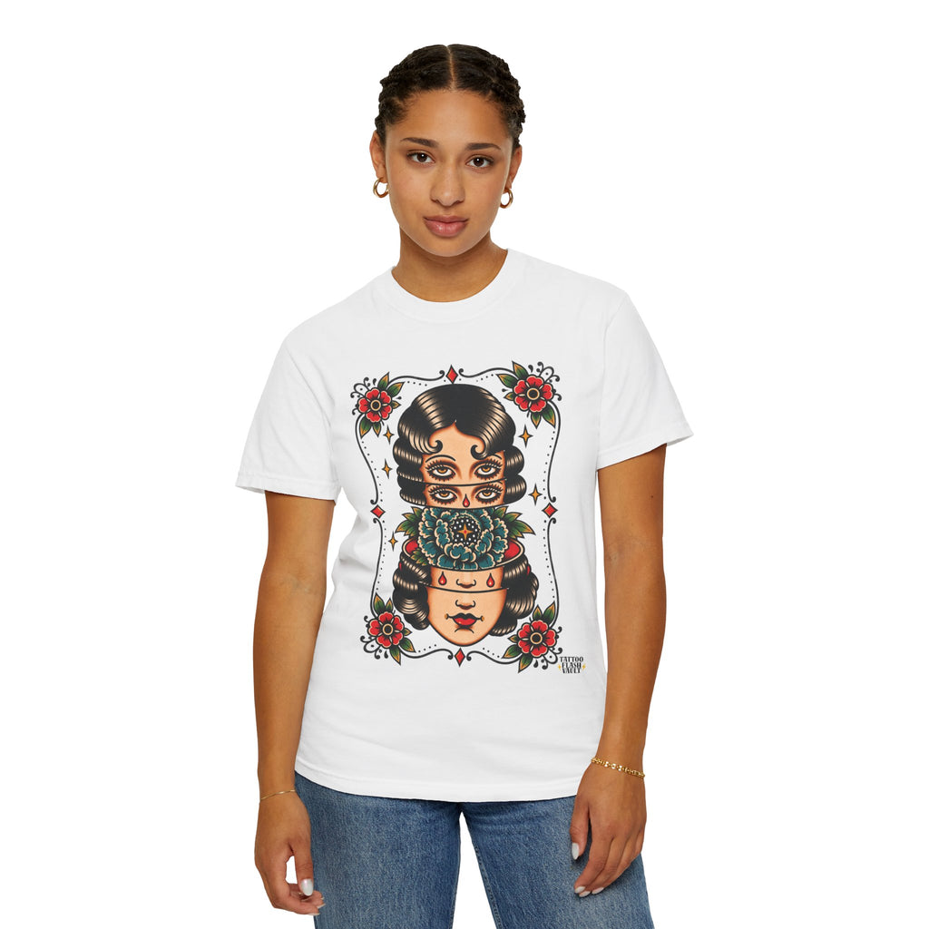 Floral Surrealism Tattoo Flash Sheet T-Shirt