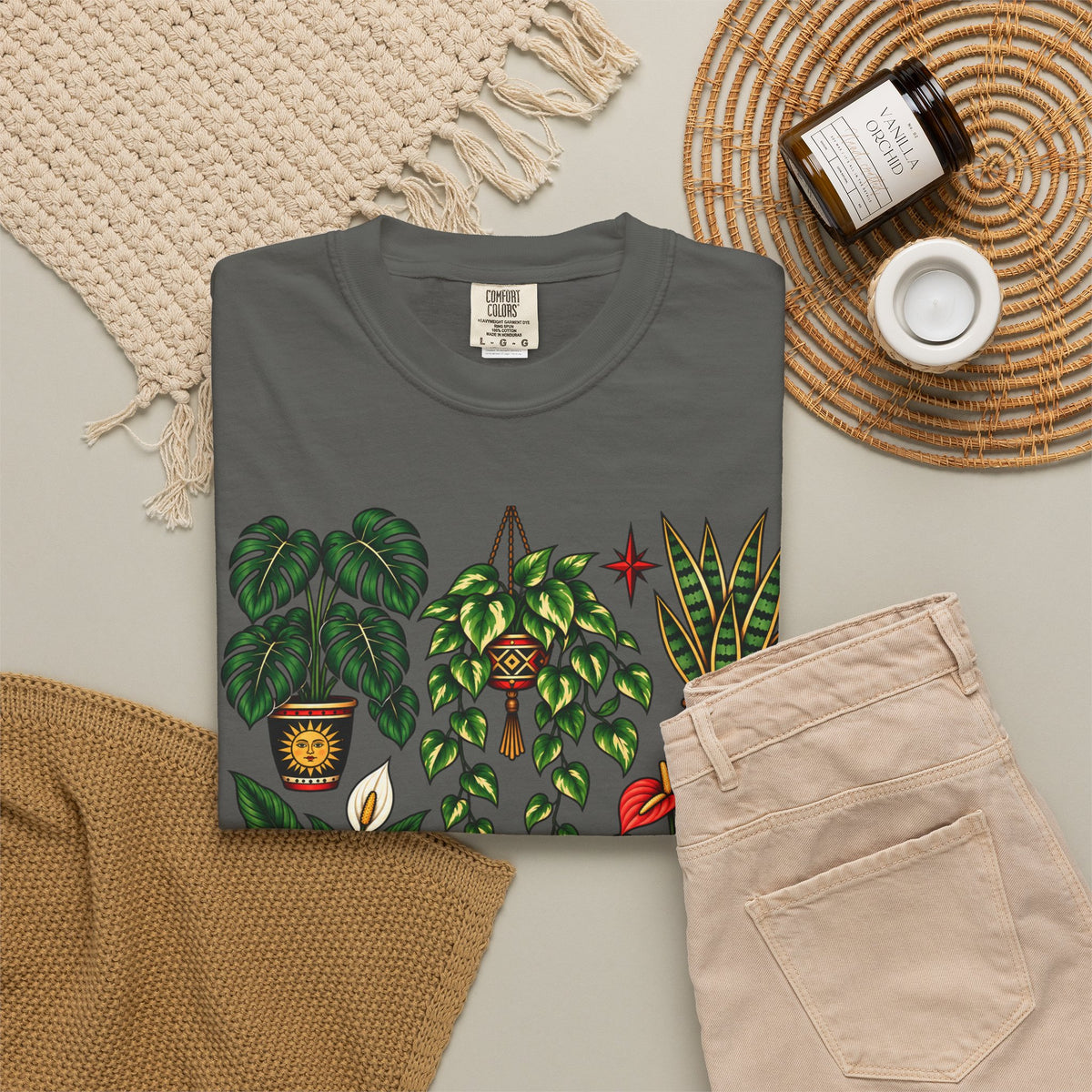 Houseplant Tattoo Flash T-Shirt