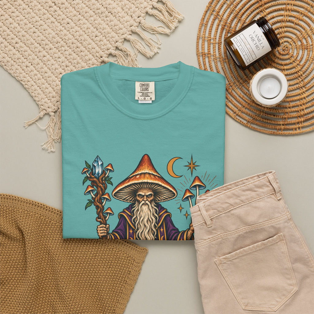 psilocybin Mushroom Wizard Tattoo Flash T-Shirt