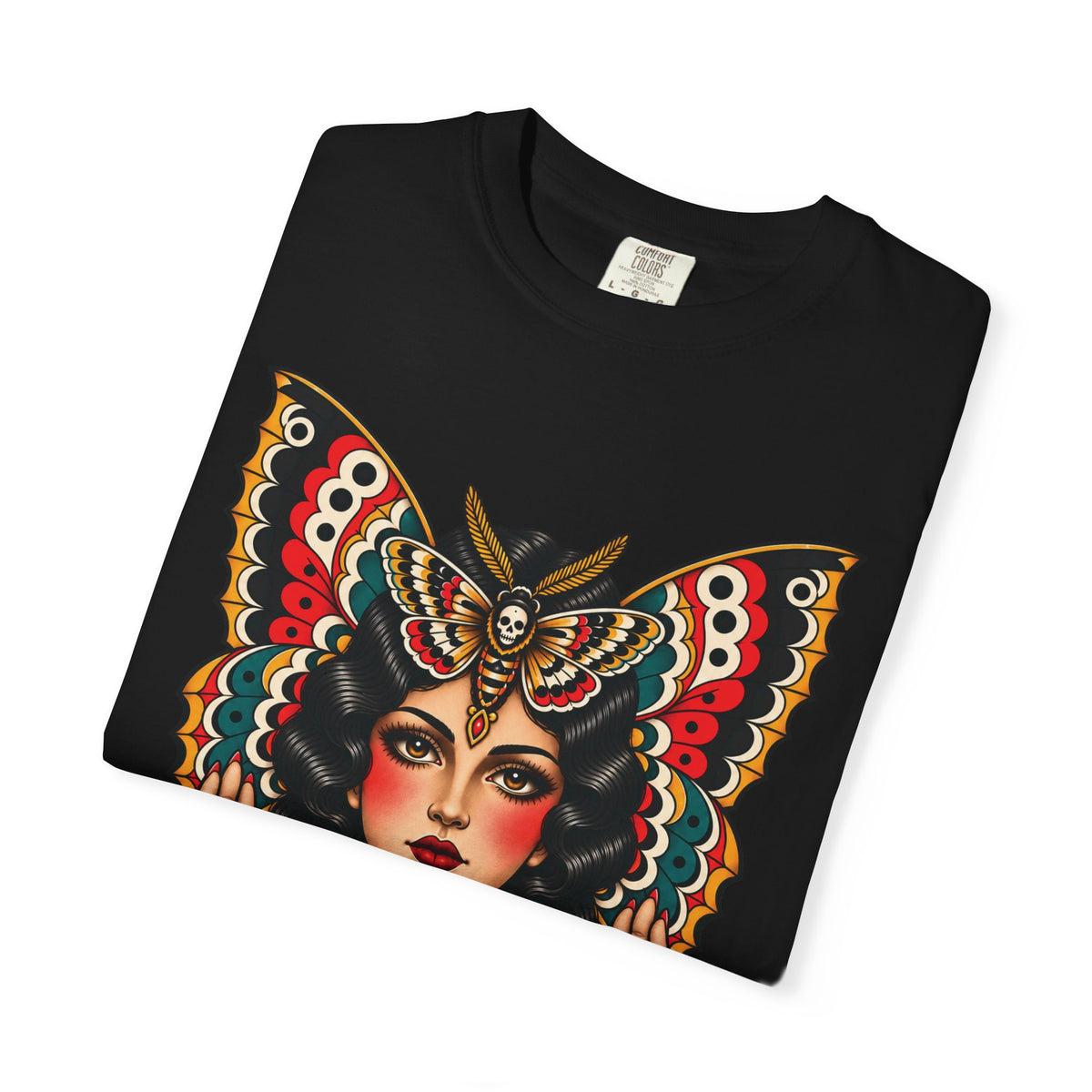 Gypsy Moth Woman Tattoo Flash Sheet T-Shirt