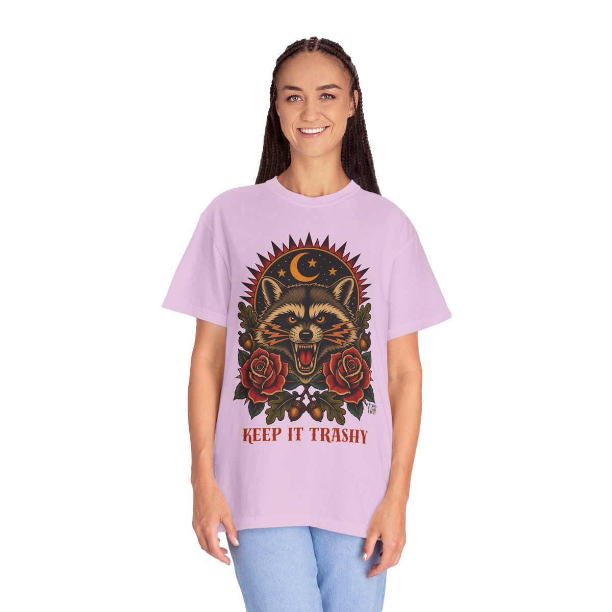 Keep It Trashy Raccoon Tattoo Flash T-Shirt