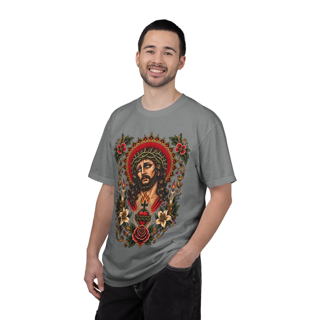 Jesus Sacred Heart Tattoo Flash T-Shirt