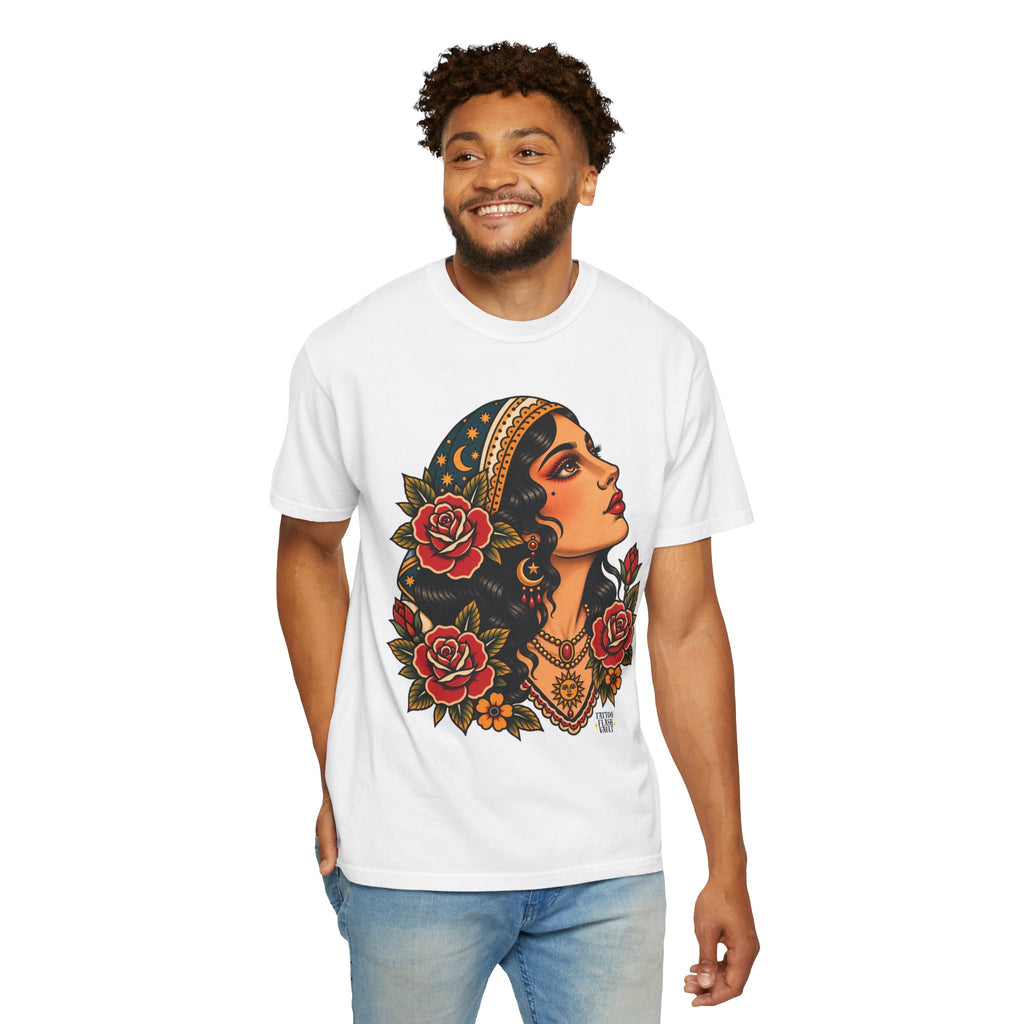 Gypsy Woman Tattoo Flash Sheet T-Shirt
