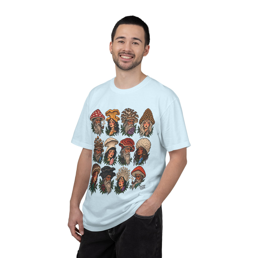 Mushroom Folks Tattoo Flash T Shirt