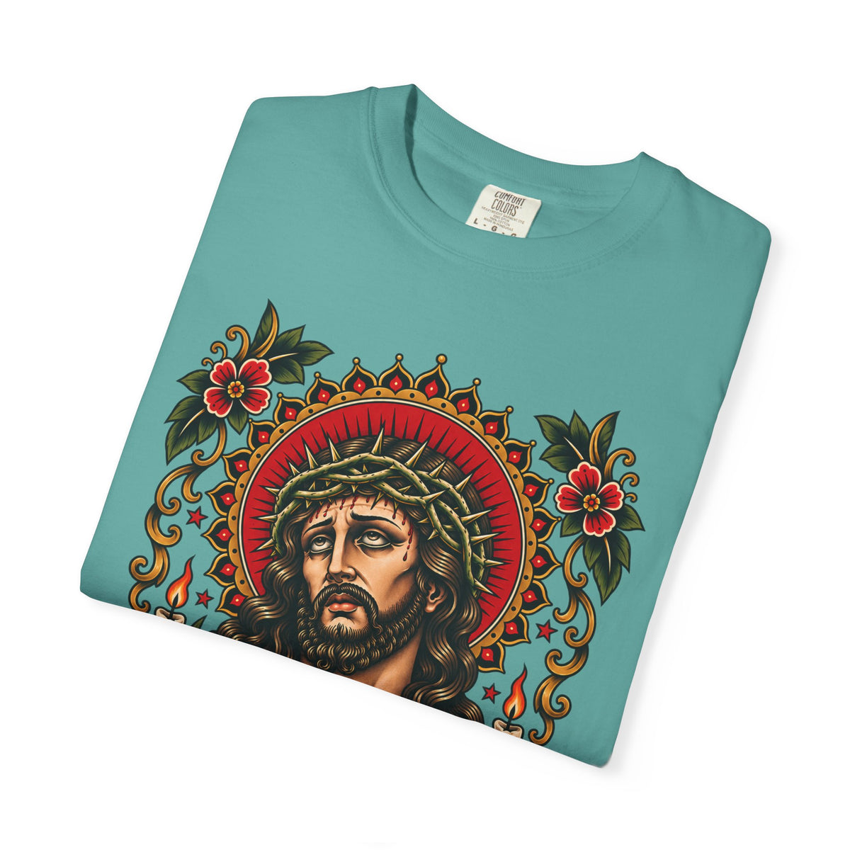 Jesus Sacred Heart Tattoo Flash T-Shirt