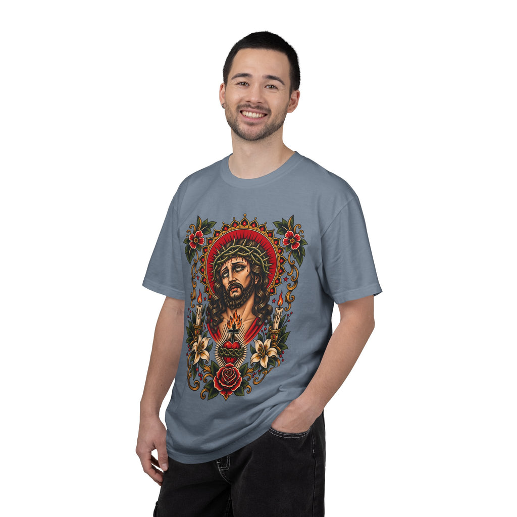 Jesus Sacred Heart Tattoo Flash T-Shirt