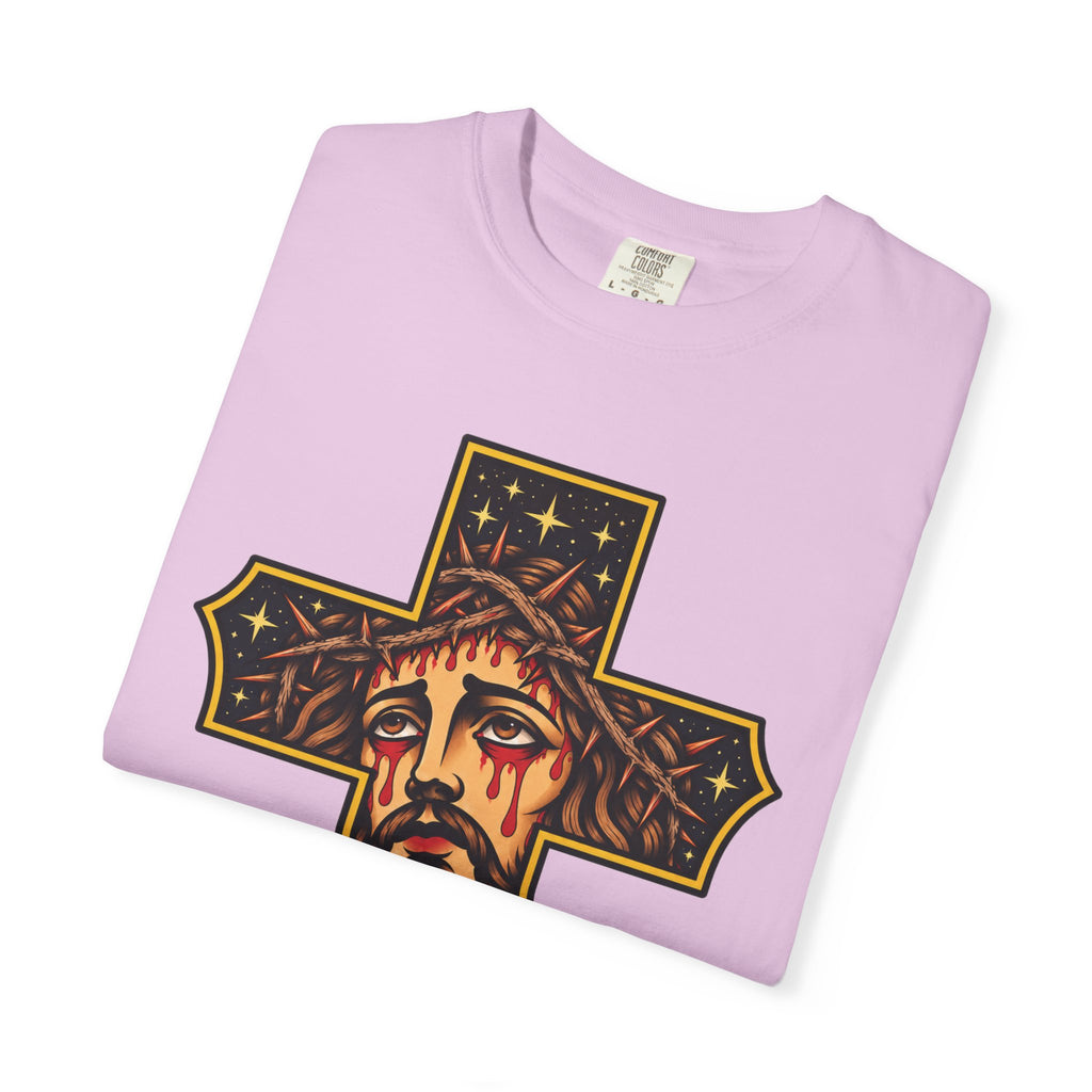 Matthew 11:28 Jesus Cross Tattoo Flash T-Shirt