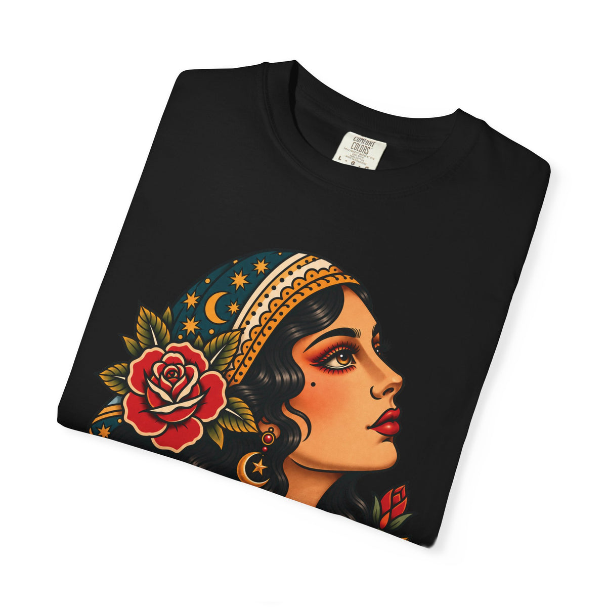 Gypsy Woman Tattoo Flash Sheet T-Shirt