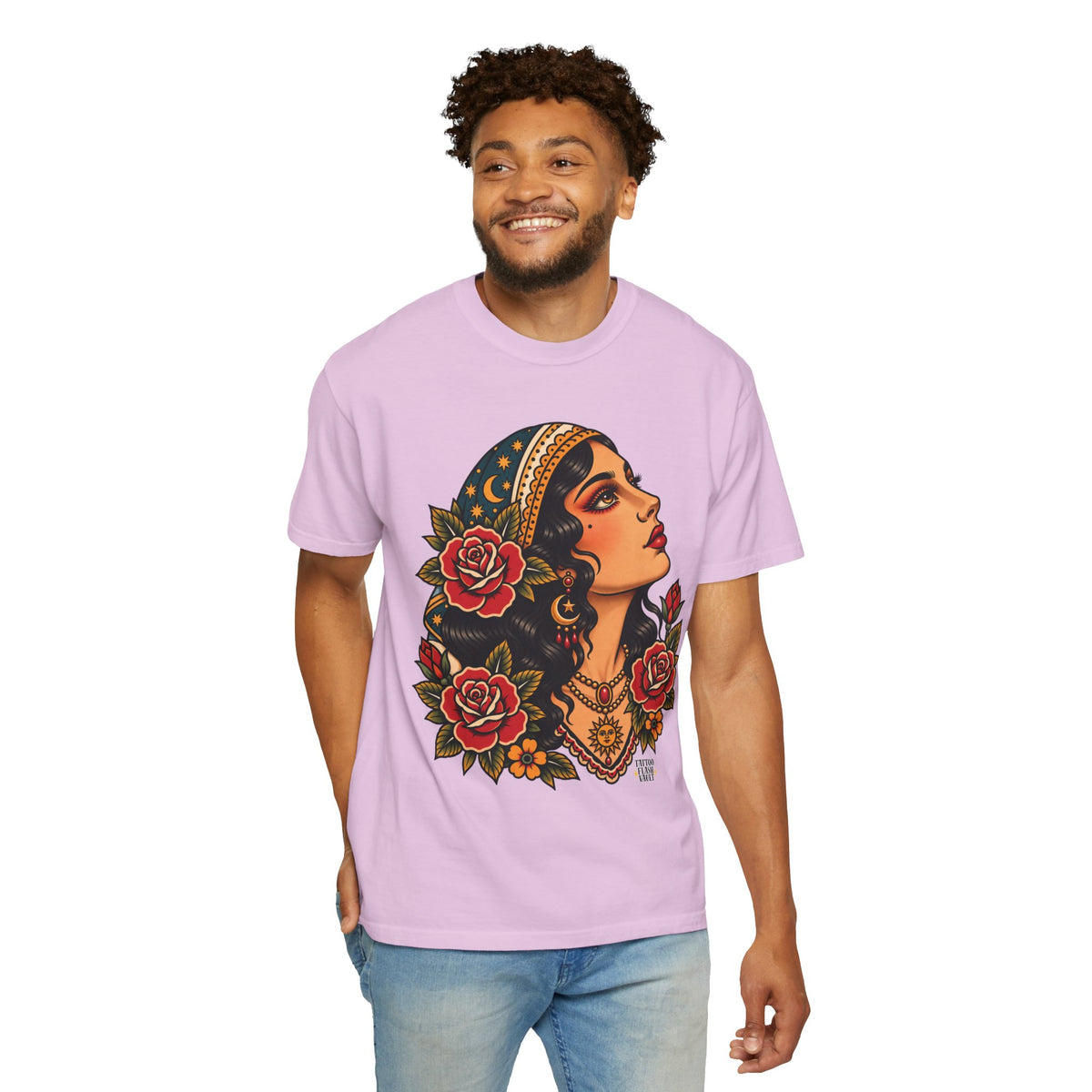 Gypsy Woman Tattoo Flash Sheet T-Shirt