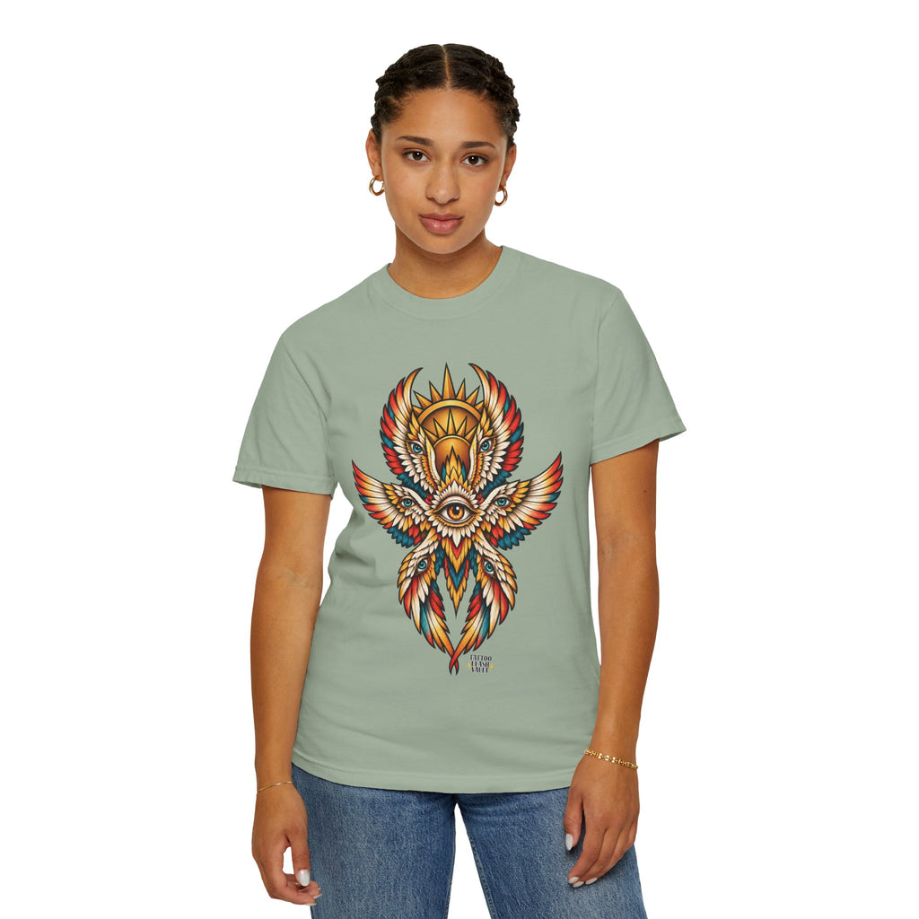 Seraphim Biblically Accurate Angel Tattoo Flash Sheet T-Shirt