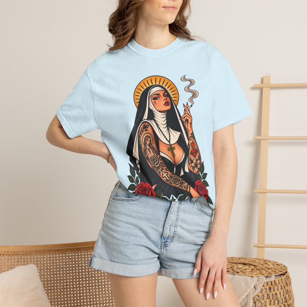 Rebel Nun Tattoo Flash T-Shirt