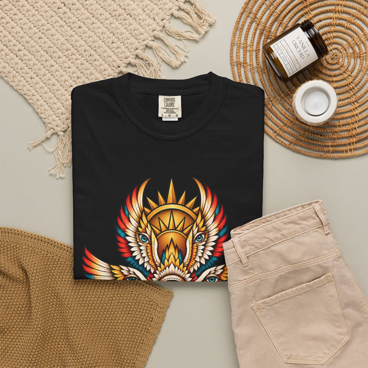 Seraphim Biblically Accurate Angel Tattoo Flash Sheet T-Shirt