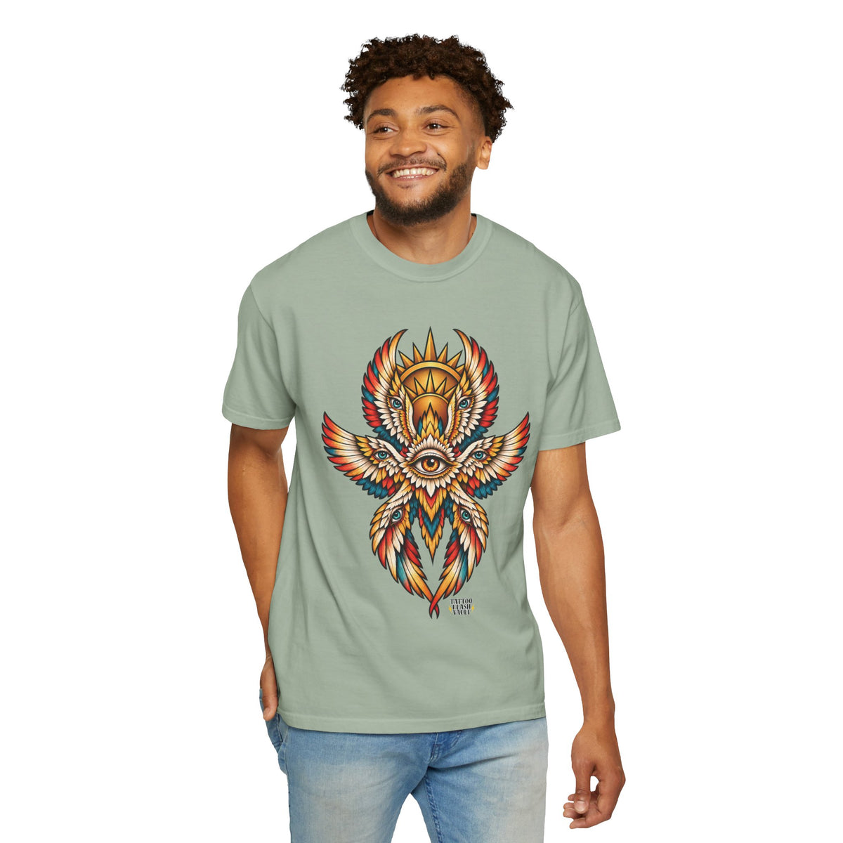 Seraphim Biblically Accurate Angel Tattoo Flash Sheet T-Shirt