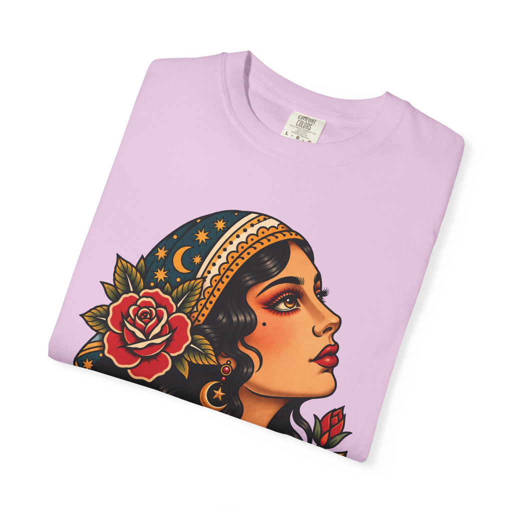 Gypsy Woman Tattoo Flash Sheet T-Shirt