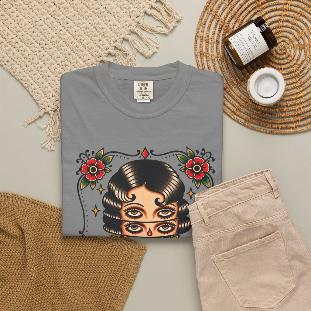 Floral Surrealism Tattoo Flash Sheet T-Shirt
