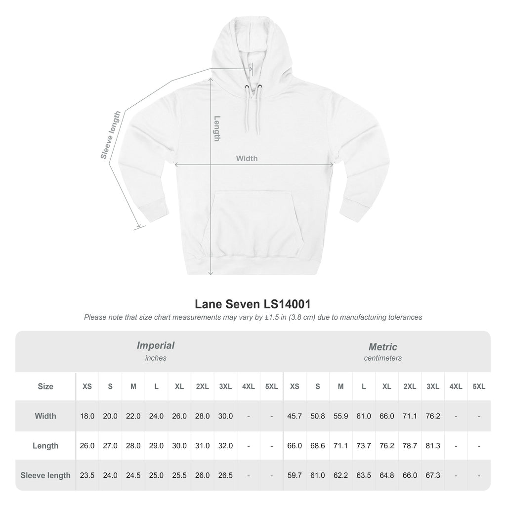 American Traditional Fearless Tattoo Flash Pullover Hoodie (Back Design)