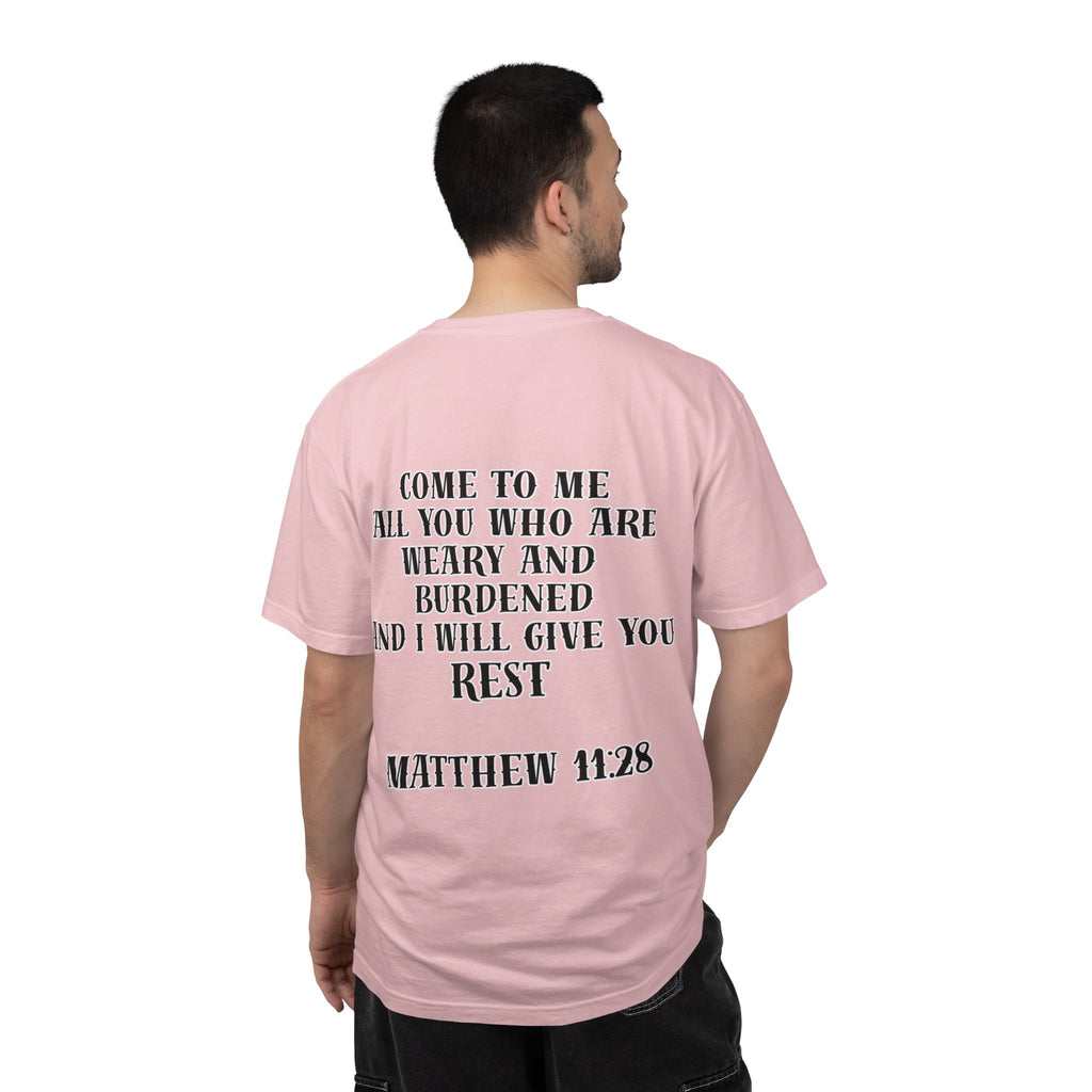 Matthew 11:28 Jesus Cross Tattoo Flash T-Shirt