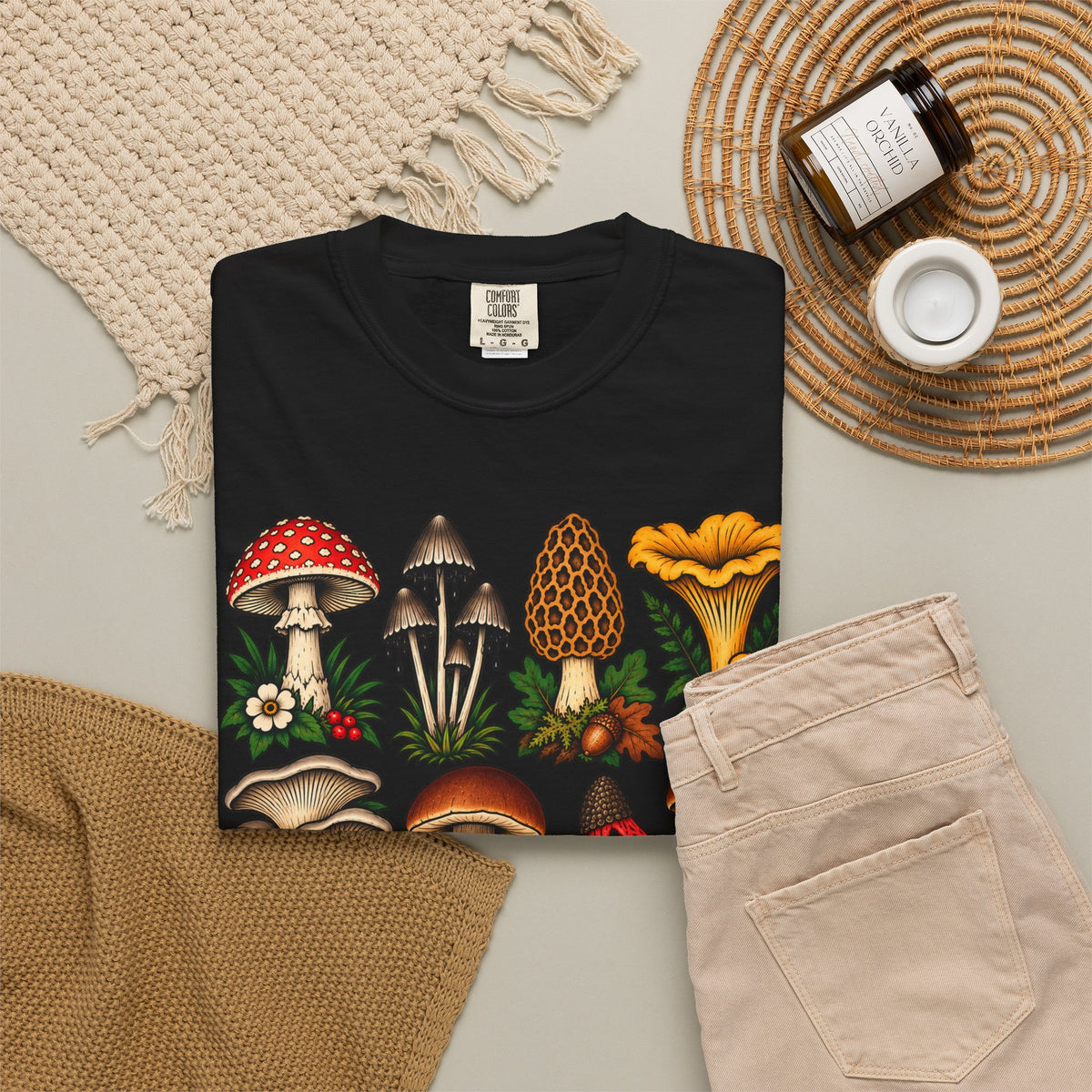 Mushroom Tattoo Flash T-Shirt
