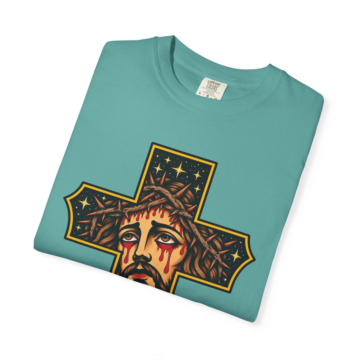 Matthew 11:28 Jesus Cross Tattoo Flash T-Shirt