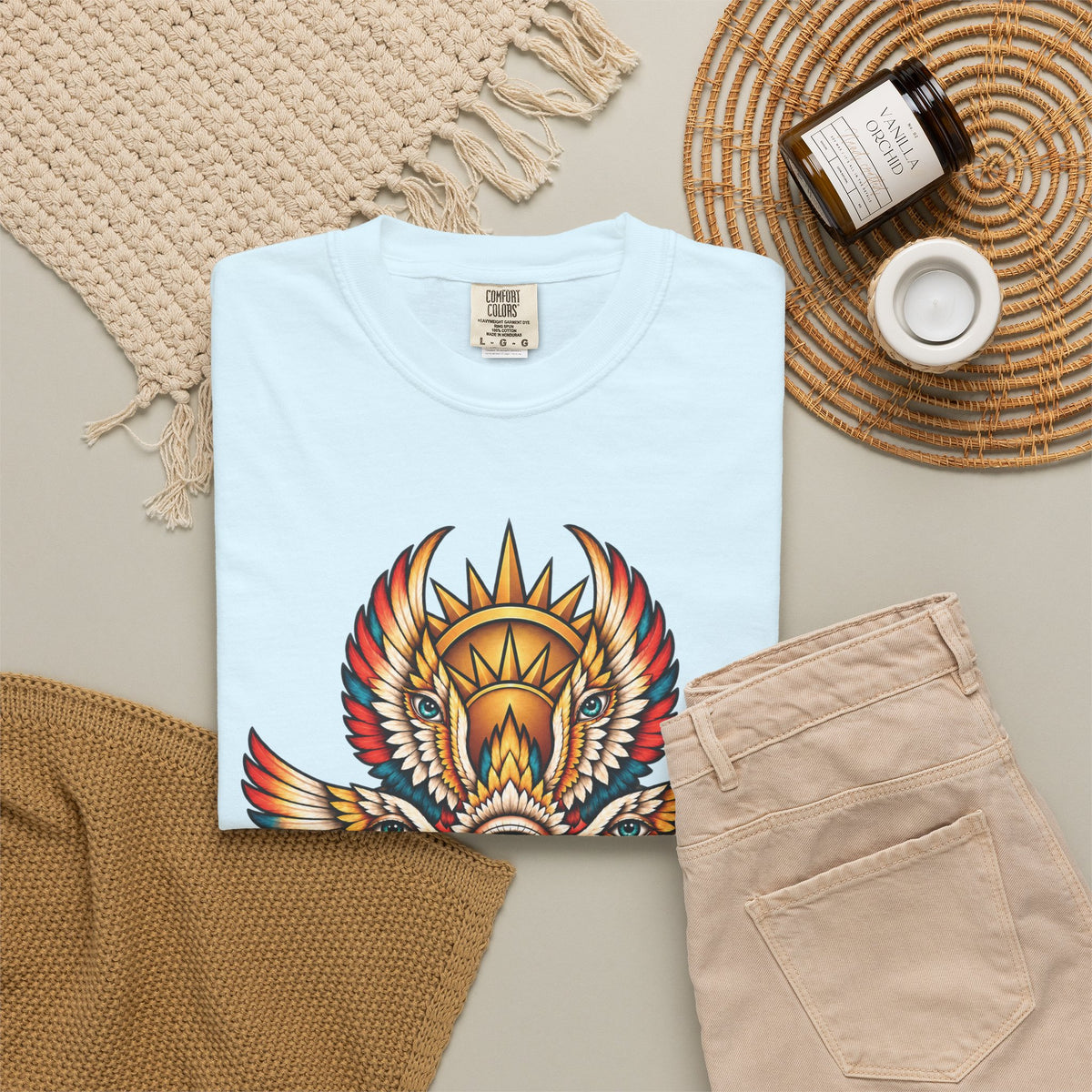 Seraphim Biblically Accurate Angel Tattoo Flash Sheet T-Shirt