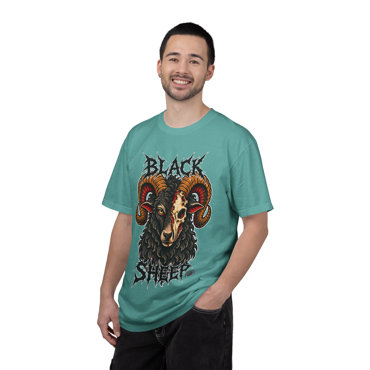 Black Sheep Tattoo Flash T-Shirt