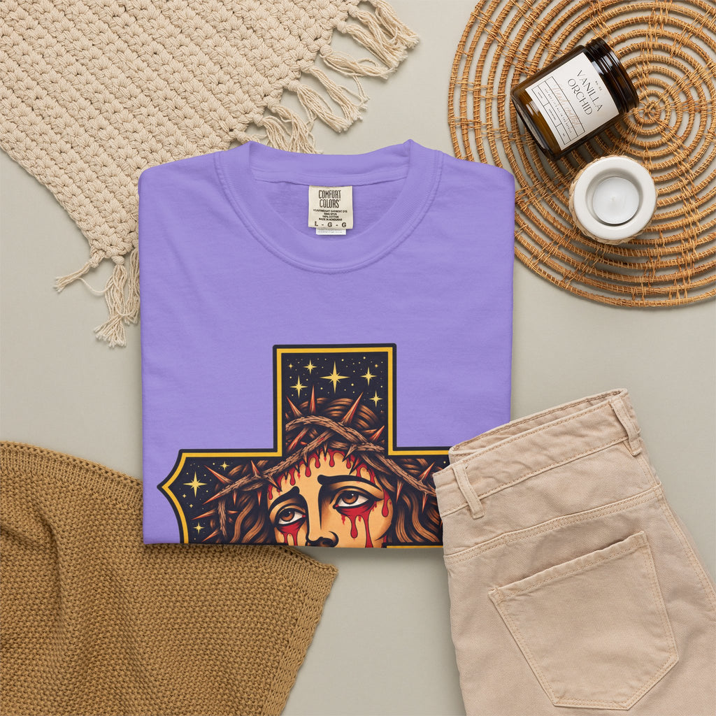 Matthew 11:28 Jesus Cross Tattoo Flash T-Shirt