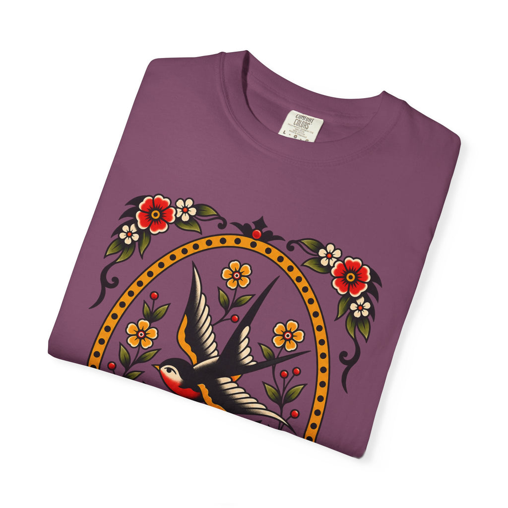 Swallow & Rose Tattoo Flash T-Shirt