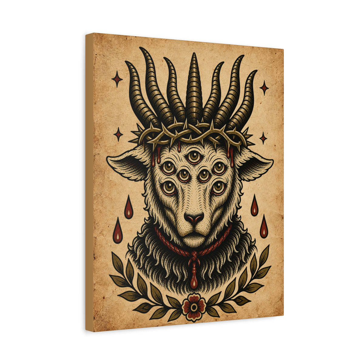 Sacrificial Lamb Tattoo Flash Wall Art