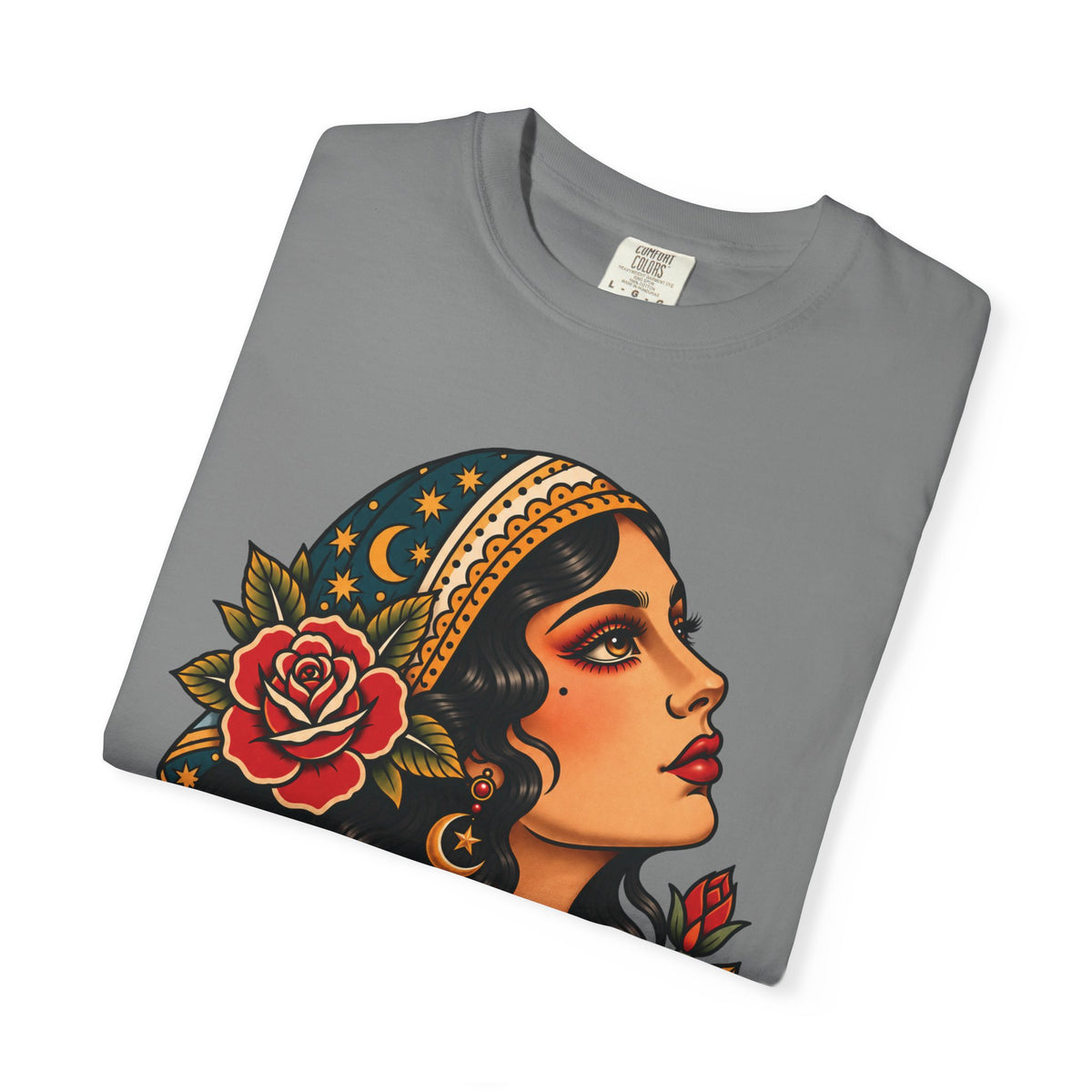 Gypsy Woman Tattoo Flash Sheet T-Shirt