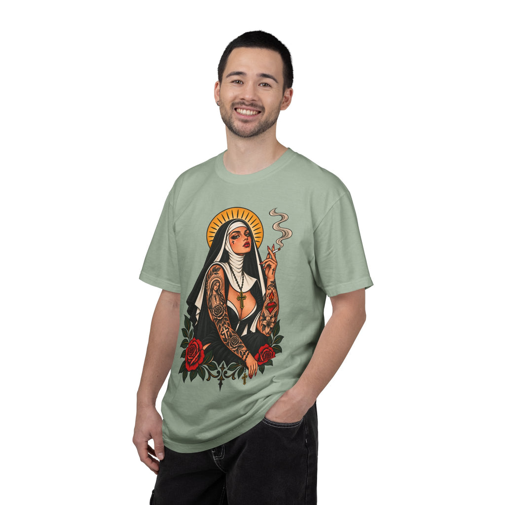 Rebel Nun Tattoo Flash T-Shirt