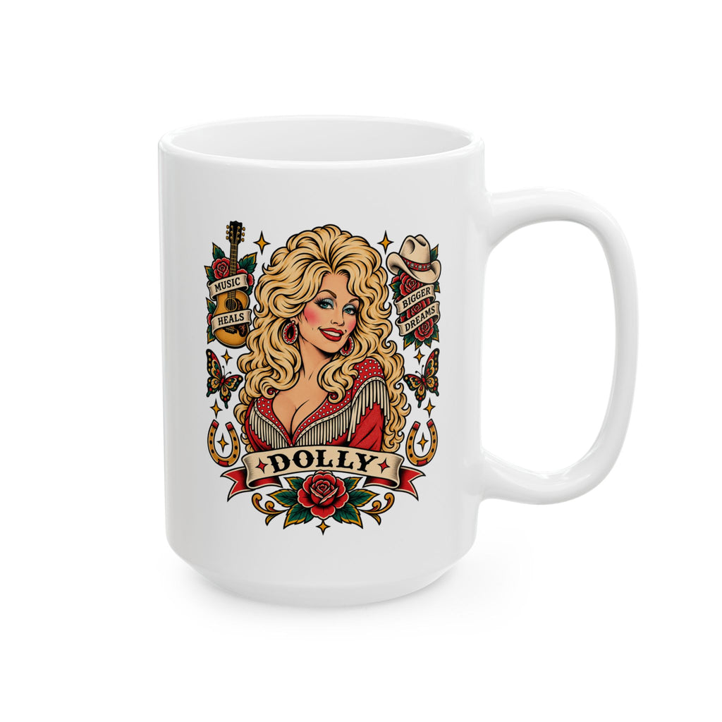 Dolly Tattoo Flash Coffee Mug (11oz & 15oz)
